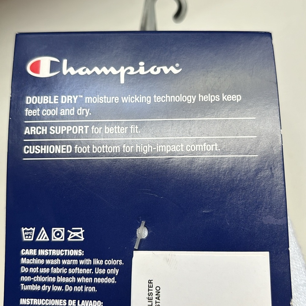 New Champion Socks Women’s Package 6 Pairs White Ankle Socks Athletic Casual - Picture 11 of 12